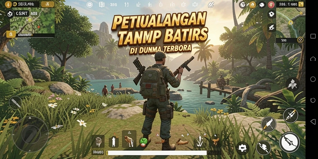 Menampilkan aksi seru dalam dunia Open World 55RT.