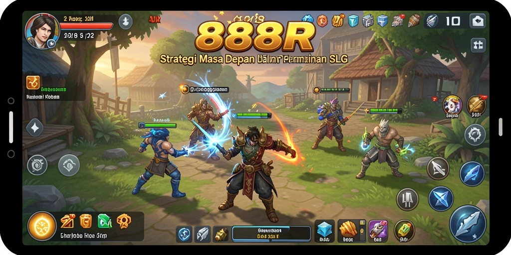 Tampilan gameplay 888R yang seru dengan strategi SLG.
