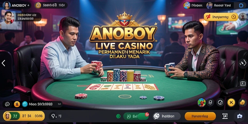 Tampilan menarik dari gameplay ANOBOY Live Casino.
