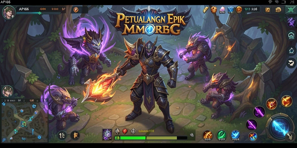 Screenshot gameplay API66 menampilkan petualangan seru dalam dunia MMORPG.