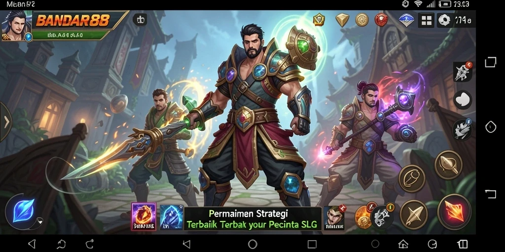 Tampilan gameplay BANDAR88 yang memukau saat membangun kerajaan.