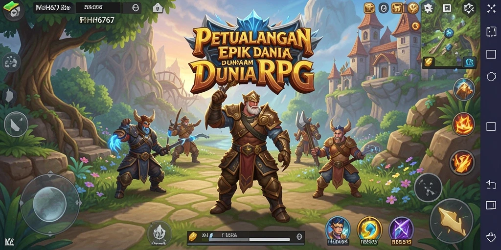 Tampilan screenshot FH6767 menampilkan aksi seru dalam petualangan RPG.