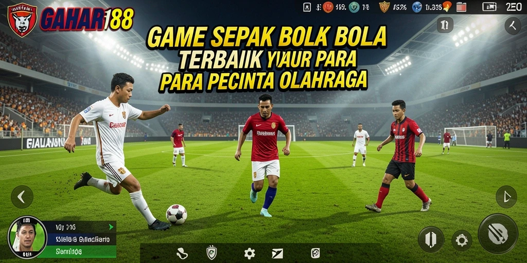 Tampilan gameplay GAHAR188 yang menegangkan dan menarik di lapangan olahraga.