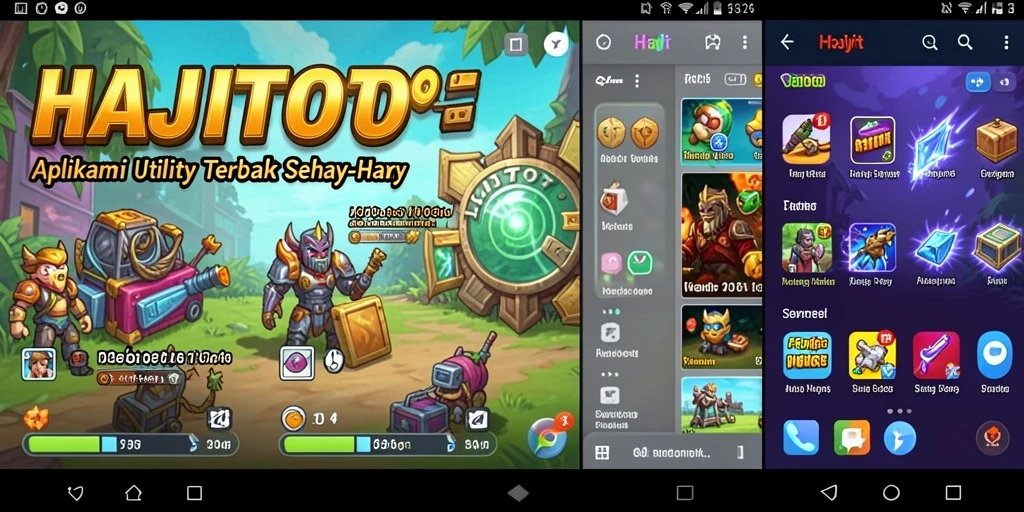 Screenshot utama HAJITOTO menunjukkan tampilan antarmuka yang mudah digunakan.
