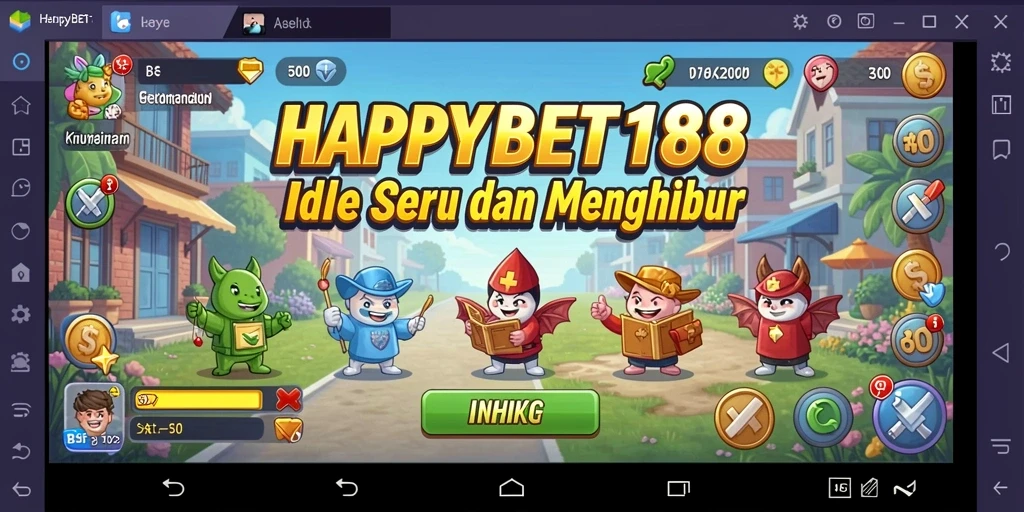 Tangkapan layar gameplay <strong>HAPPYBET188</strong> menunjukkan aksi seru dalam permainan Idle.