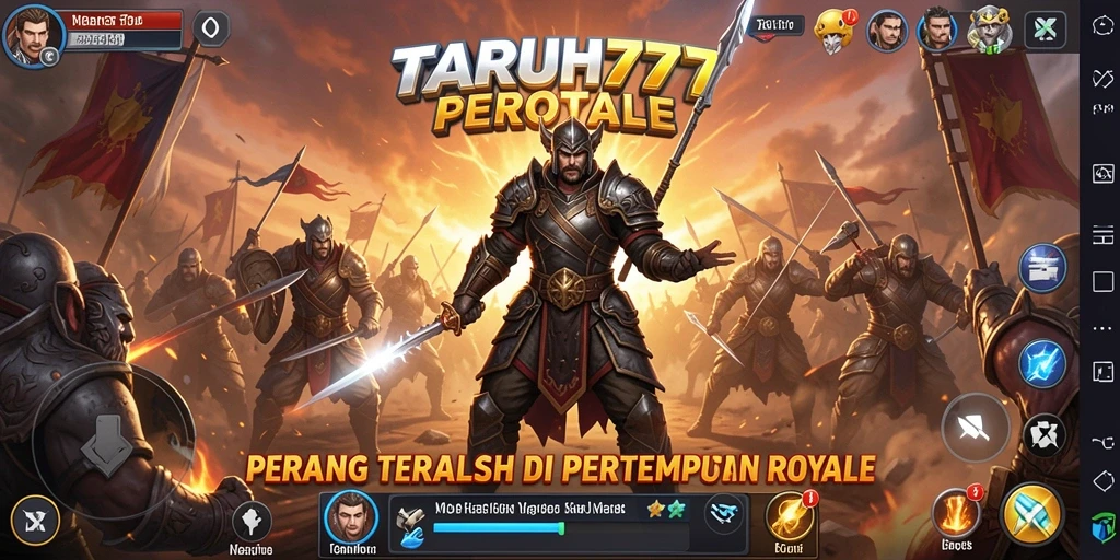 Tangkapan layar gameplay TARUH777 dalam suasana pertempuran Battle Royale.