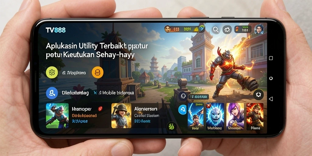 Tampilan antarmuka TV888 yang bersih dan mudah dinavigasi.
