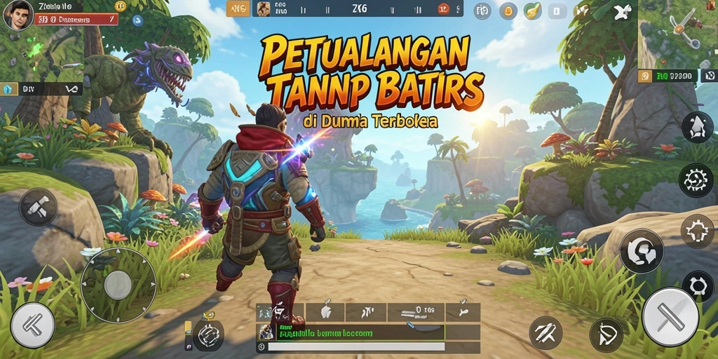 Tampilan gameplay ZK6 yang mengagumkan di dunia terbuka.